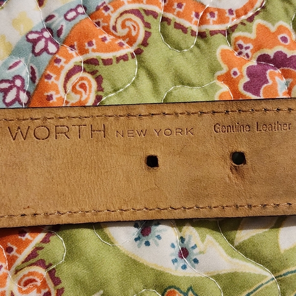 WORTH Genuine Leather Studded Belt Made in Italy | Size Large - Picture 12 of 14